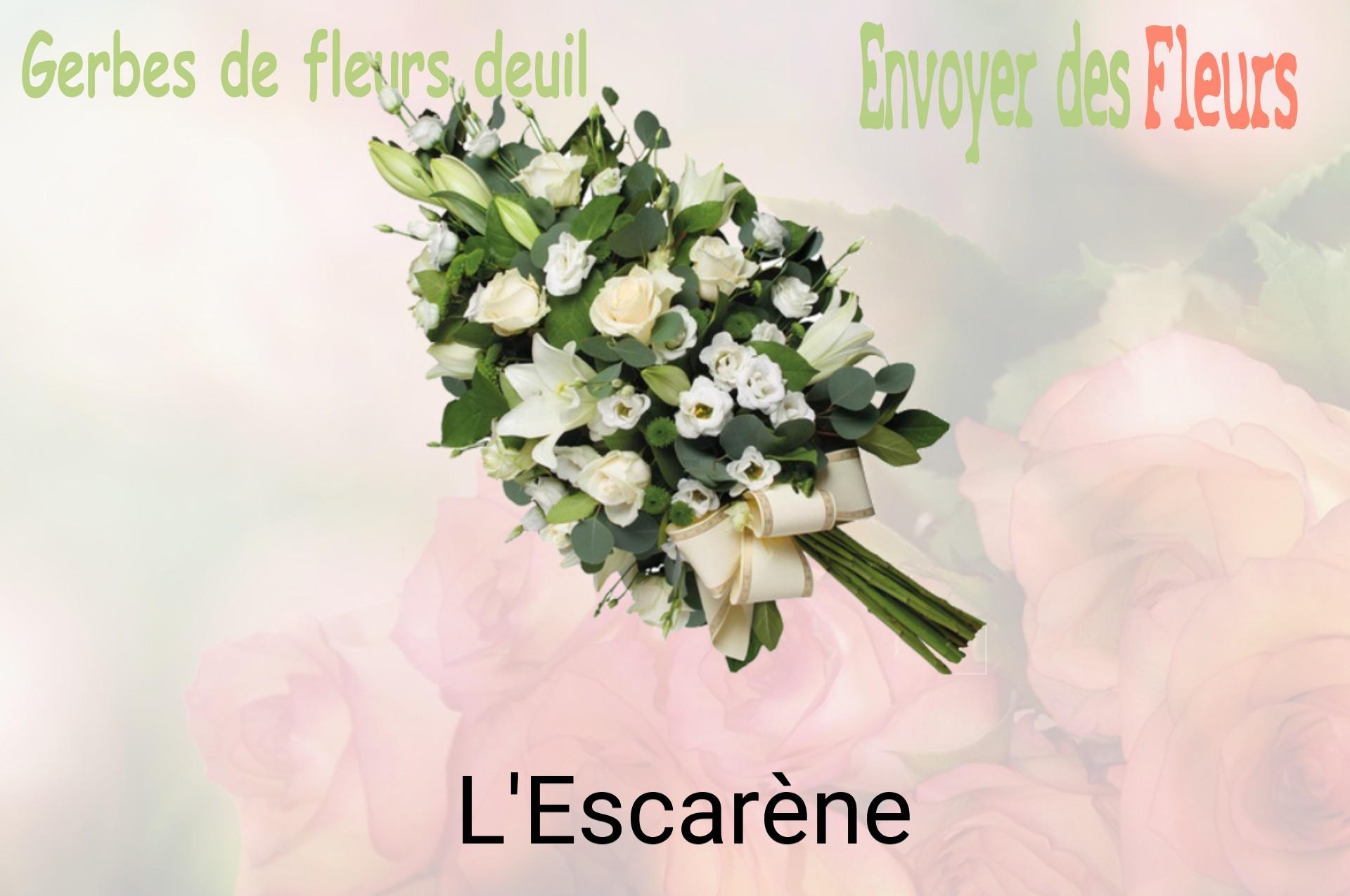 Gerbe de fleurs de deuil livrée à L'Escarène